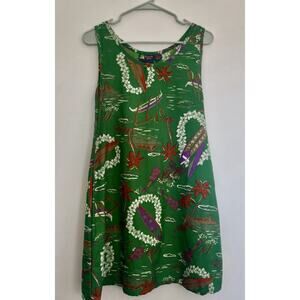 ROUNDY BAY Women's Hawaiian Polynesian Dress Beach Size M